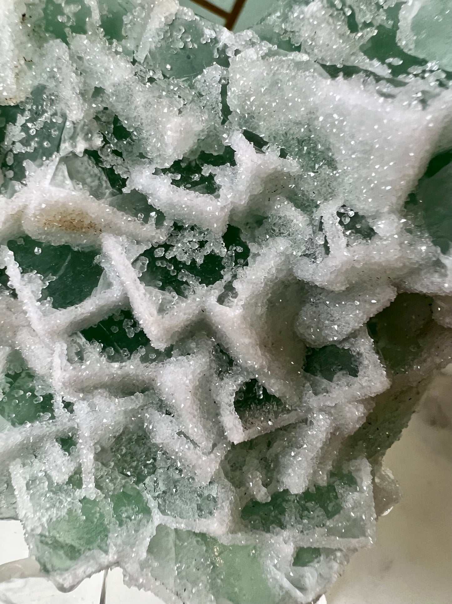 Fujian Green Cubic Sugar Fluorite