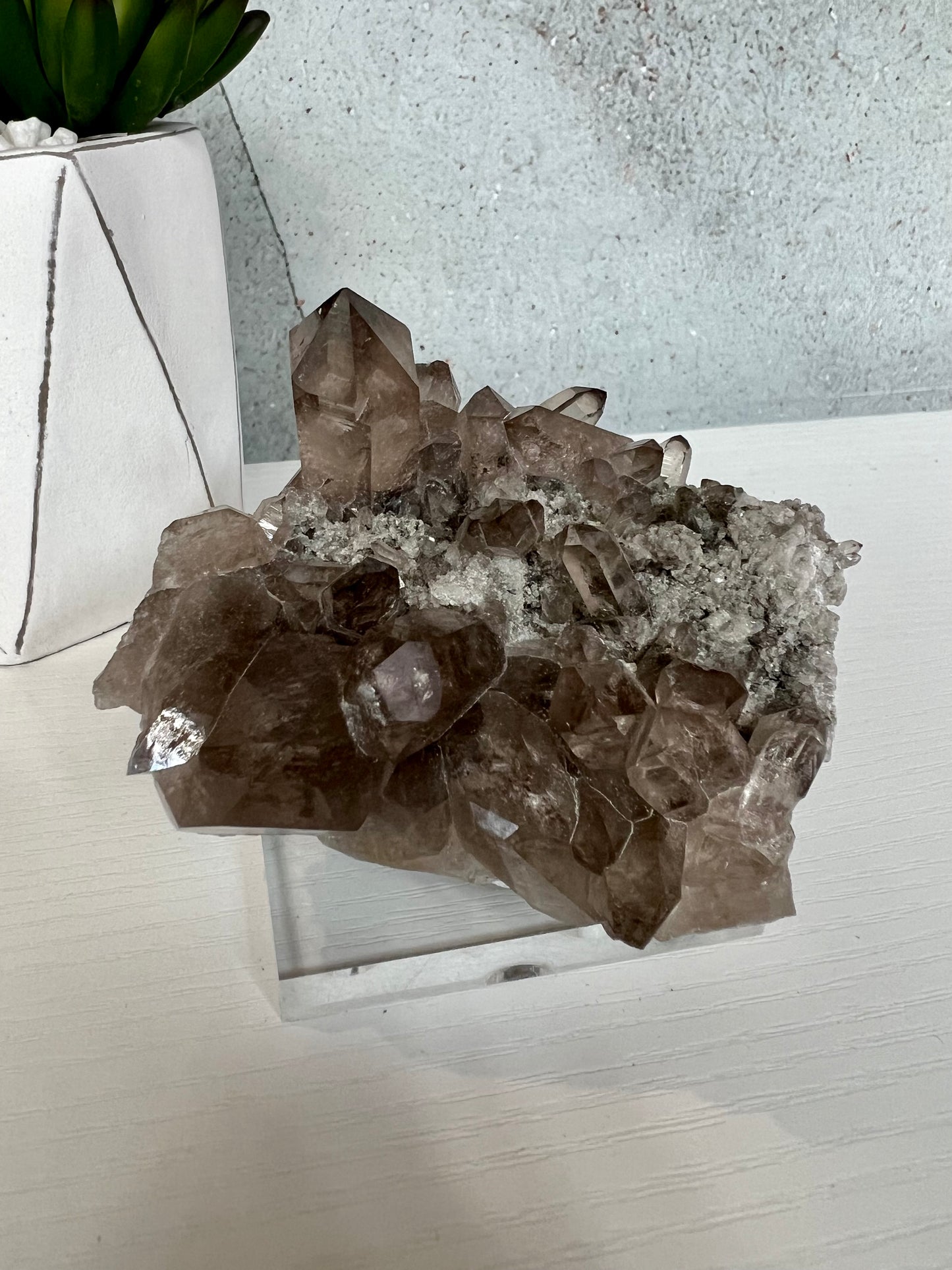 Swiss Smoky Quartz Cluster