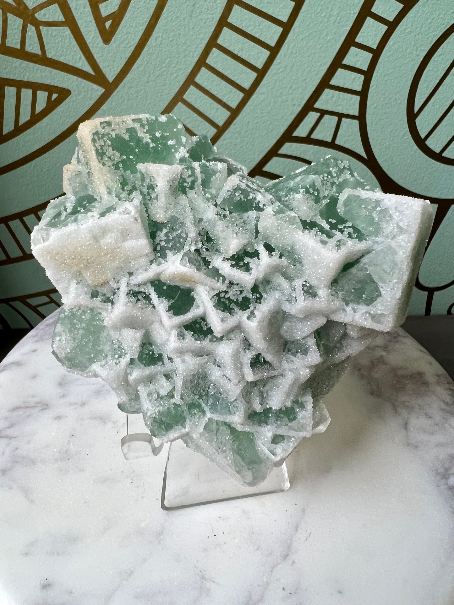 Fujian Green Cubic Sugar Fluorite