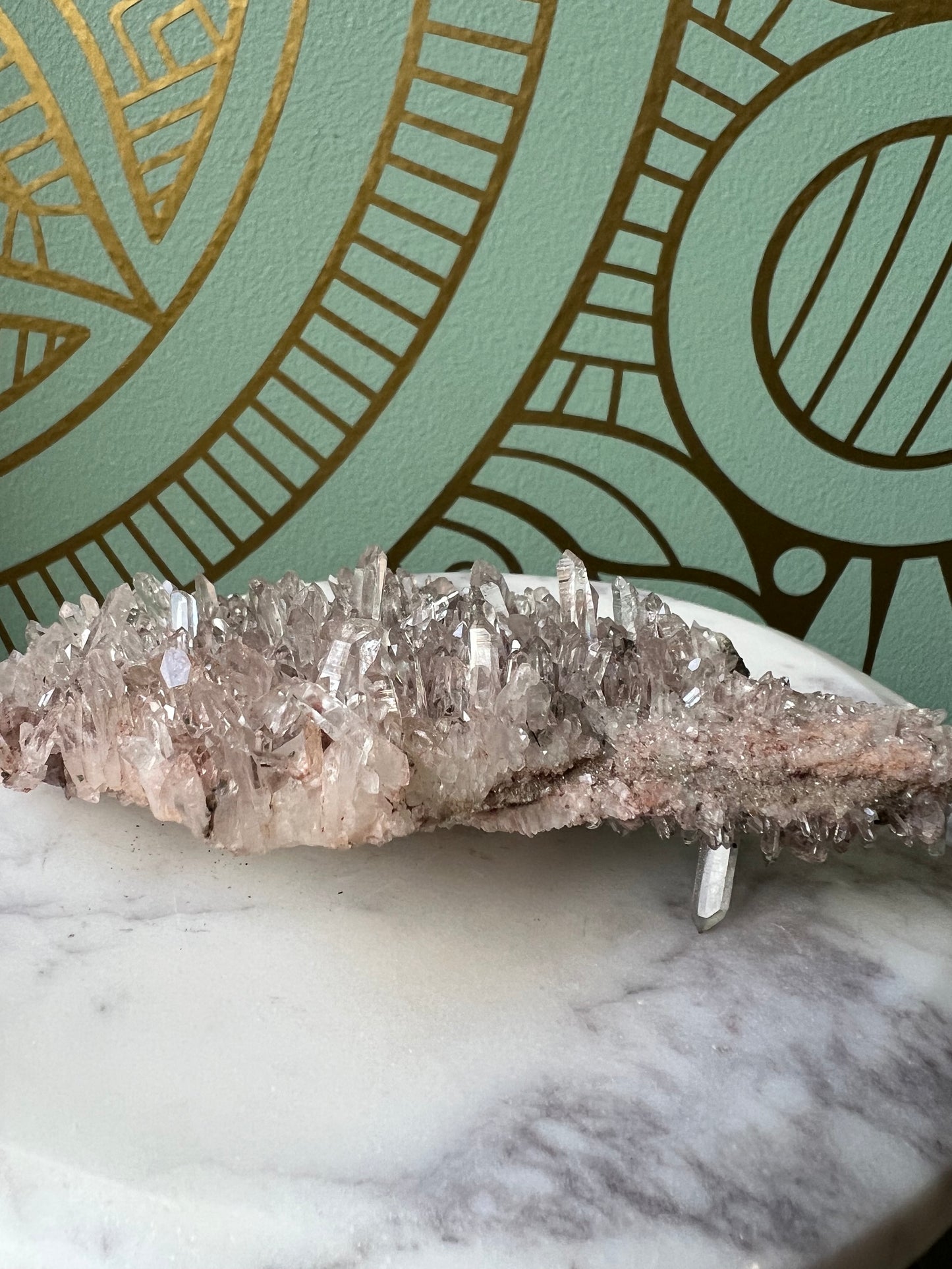 Pink Faden Lemurian Cluster (2)