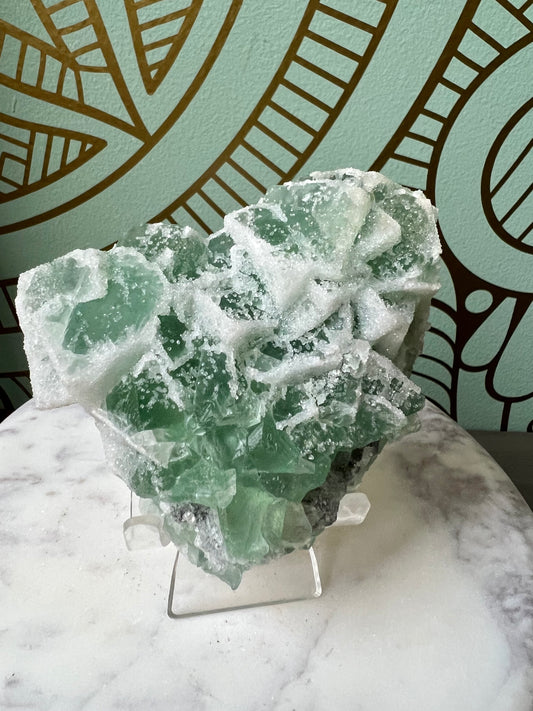 Fujian Green Cubic Sugar Fluorite