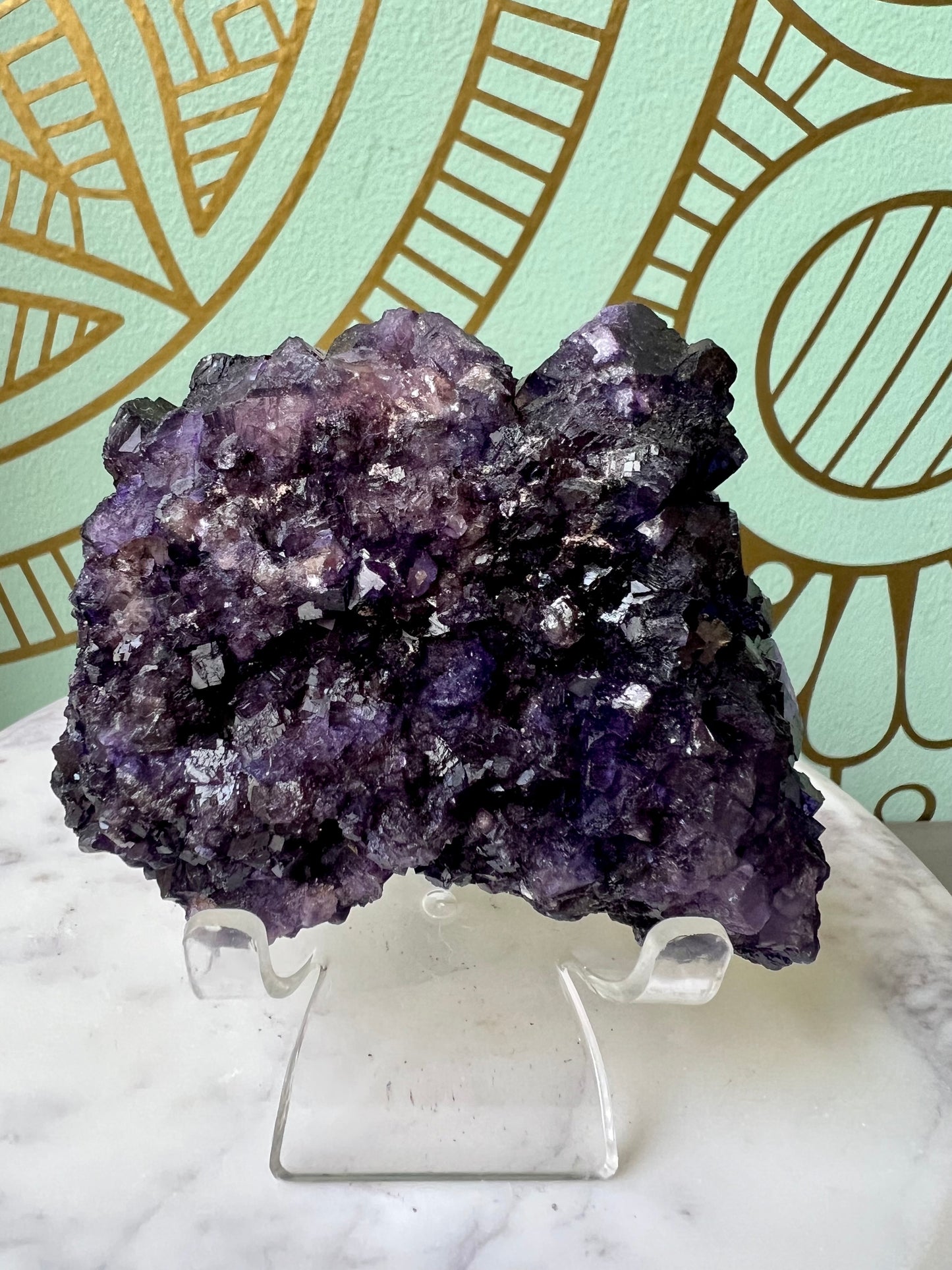 Purple Cubic Muzquiz Fluorite