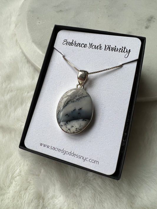 Dendritic Agate necklace