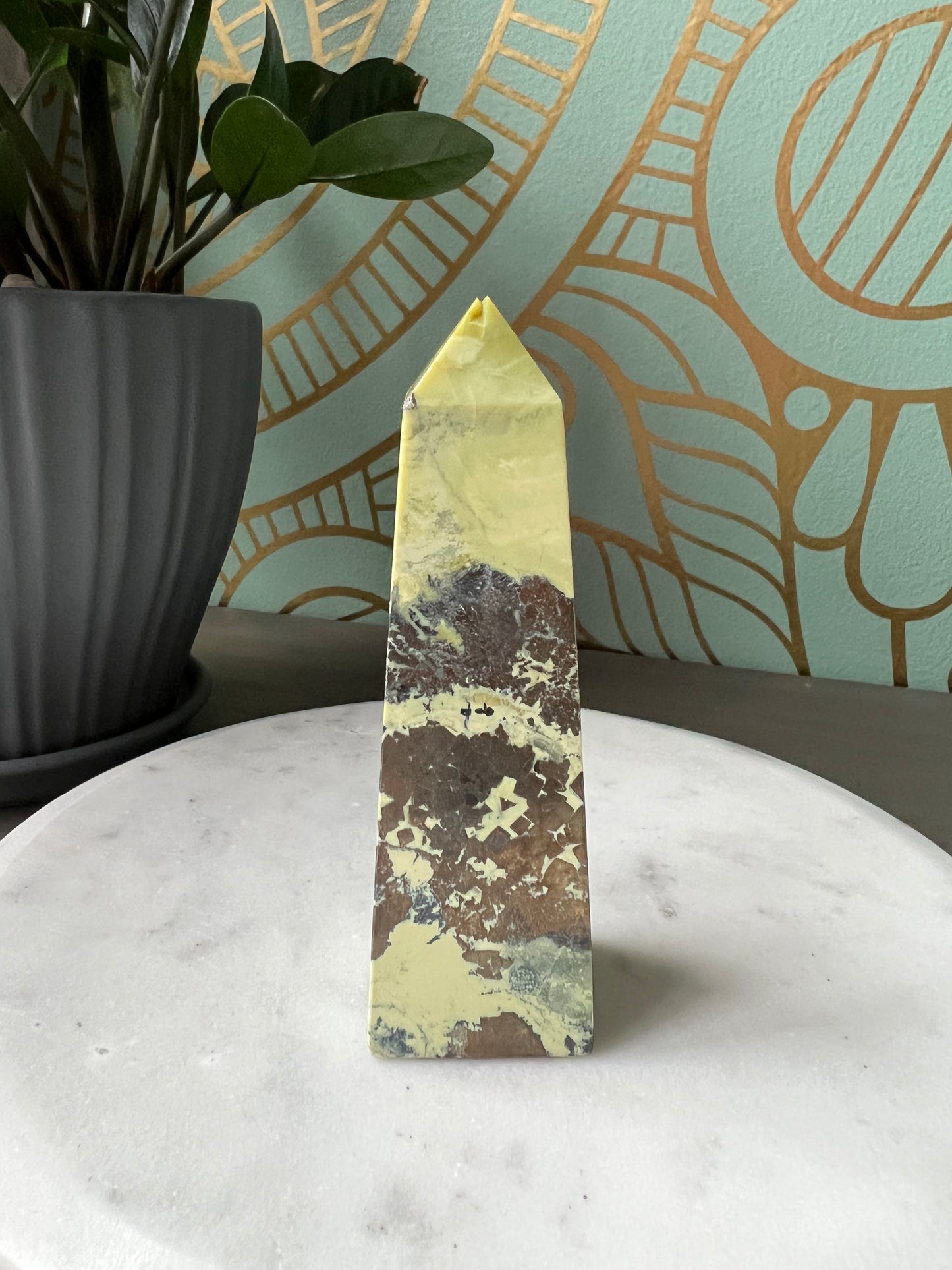 Serpentine with Pyrite tower (2)