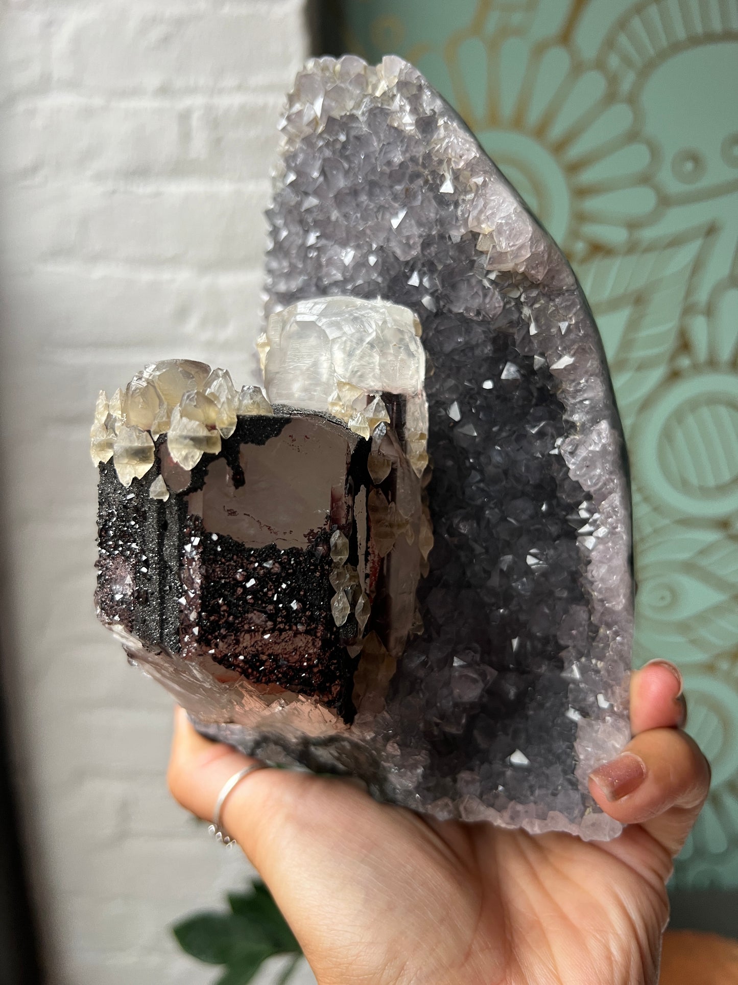 Amethyst with Calcite cut base (2)